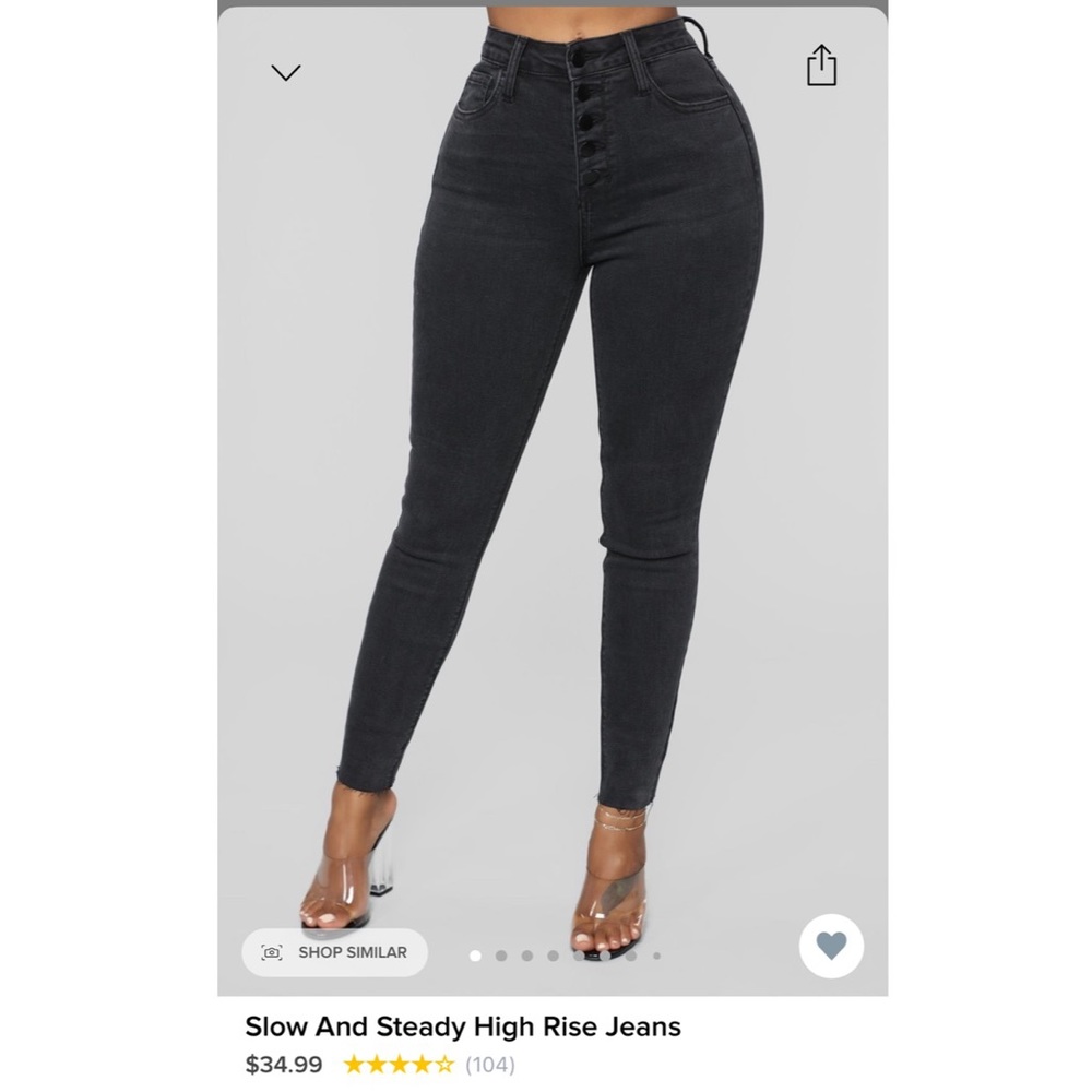 Slow and Steady High Rise Jeans • Fashion Nova